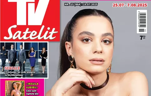 TV Satelit nr. 15/2025, cu Ana Radu pe copertă. Programele TV pentru 25 iulie – 7 august și cele mai importante noutăți din televiziune, cinema și streaming