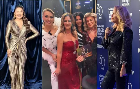 Cele mai frumoase apariții de la Gala Pro TV. Vedetele s-au întrecut în rochii spectaculoase și apariții demne de podiumurile de modă