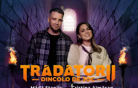 Trădătorii. Poveștile concurenților de la castel continuă în online. Influencerii Cristina Almășan, gazdele „Trădătorii: dincolo de joc”