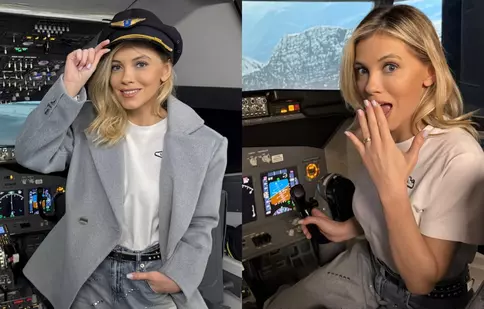 Andreea Ibacka, „pilot pentru o zi”: „Nu e Photoshop. Nici AI”. Actrița a testat un simulator de zbor și a trăit o experiență ca în filme