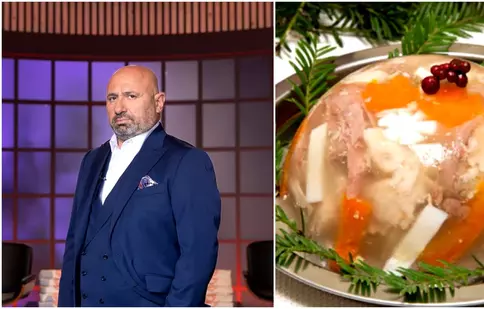 Rețeta lui Cătălin Scărlătescu pentru o piftie delicioasă de Crăciun. Ingredientul secret care îi oferă o savoare aparte