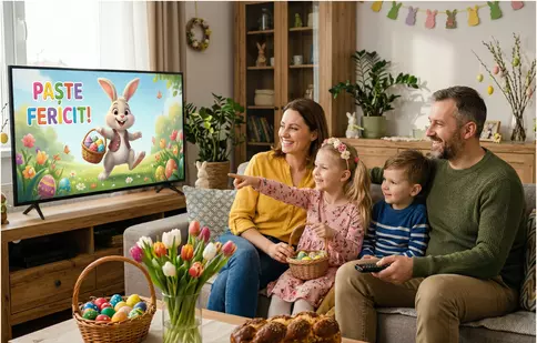 Program TV duminică, 12 aprilie 2026: Emisiuni de Paște și filme la Pro TV, Antena 1 și TVR