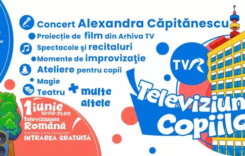Aventura de 1 Iunie începe la TVR! Cum se transformă studiourile din Calea Dorobanților în „Televiziunea Copiilor”