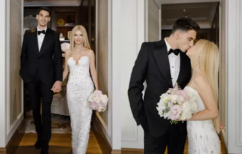 Primele imagini cu Andreea Bălan în rochie de mireasă. Mesajul emoționant al artistei: „Două suflete, o singură iubire”