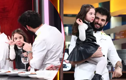 Chef Richard Abou Zaki, copleșit de emoții! Fiica lui, Carlotta, apariție surpriză în semifinala „Chefi la cuțite – Viitorul are gust”