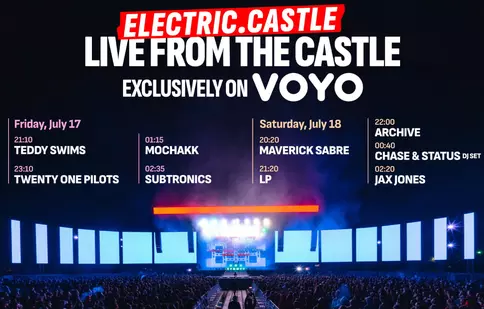 Concertele Electric Castle 2026 se văd în premieră LIVE pe VOYO. Programul complet al transmisiunilor