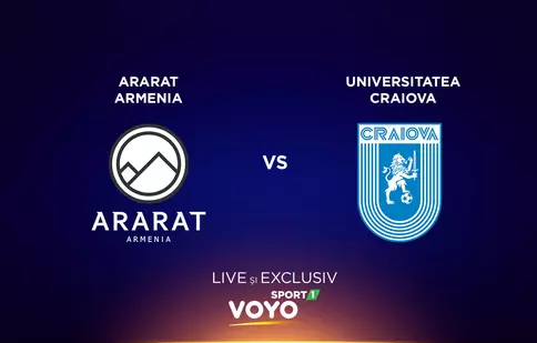 Universitatea Craiova, la pas de calificarea anului: cine transmite în direct meciul decisiv cu Ararat-Armenia
