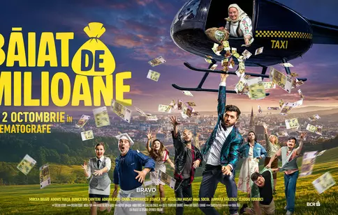 Mircea Bravo revine în cinematografe cu filmul „Băiat de milioane”. Când are loc premiera și ce actori fac parte din distribuție