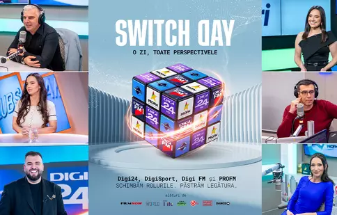 SWITCH DAY revine la DIGI. Vedetele de la Digi FM, PRO FM, Digi24 și Digi Sport își schimbă rolurile pentru o zi