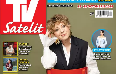 A apărut revista TV Satelit nr. 21! Mirela Oprișor, Ramona Păun și cele mai interesante recomandări TV pentru 14 zile