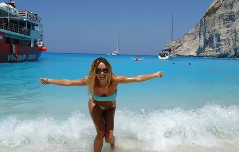 Flavia de la „’Neatza cu Răzvan și Dani” a fost în vacanţă în Zakinthos
