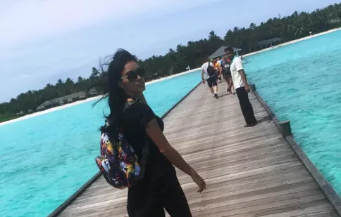Adelina Pestriţu petrece o vacanţă de vis în Maldive