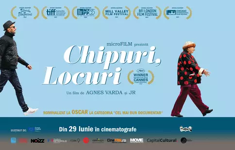 Documentarul „Chipuri, locuri”, de Agnès Varda şi JR, va avea premiera în cinematografele româneşti pe 29 iunie