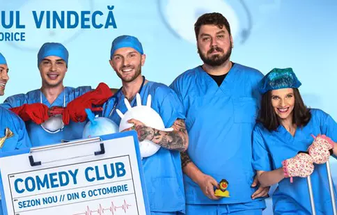 Victor Bâra, Teodora Nedelcu și Teo, protagoniștii episodului 5 a emisiunii „Comedy Club”