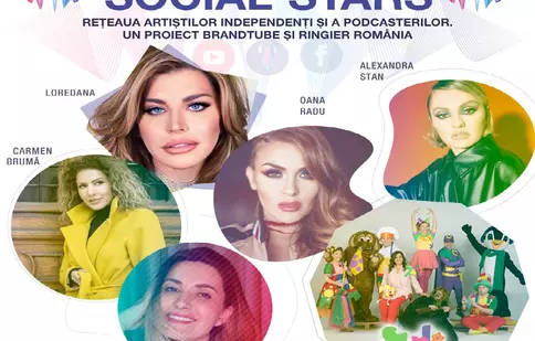 Ringier si BrandTube lansează Social Stars – un proiect colaborativ între artiști independenți, creatori de conținut, podcastari și site-uri locale de conținut (COMUNICAT)