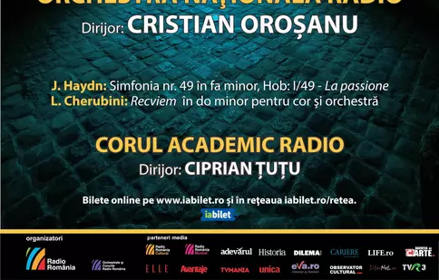 În Joia Mare, concert de Paște la Sala Radio