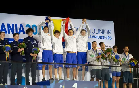 Aur pentru România în finala de la ștafetă 4x100 m liber! Reacția lui David Popovici 