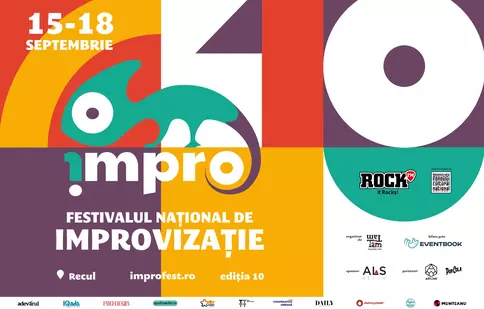 Spectacole în premieră absolută, la Festivalul Național de Improvizație, 15 - 18 septembrie 2022