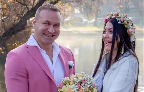 Imagini superbe de la nunta lui Alin Oprea cu Medana. Ce ținute au purtat cei doi în ziua cea mare