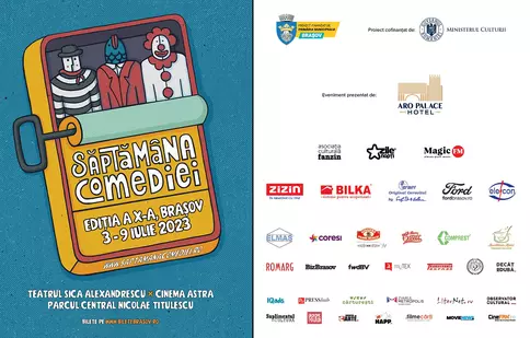 Spectacole în aer liber și filme la “Săptămâna Comediei” Brașov, ediția a X-a
