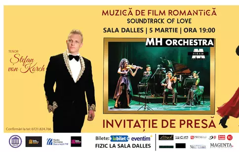 Din 5 martie, poveştile pe portativ se spun la SALA DALLES, în concertele MUSICAL EXTRAVAGANZA