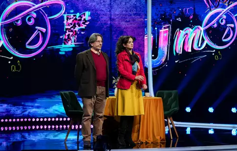 Alina și Cristin Tomi, parteneri pe scena de teatru și în viață, vin la iUmor cu un moment savuros: „E ca și cum aș juriza un Ferrari!”