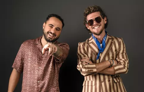 Emi și Cuza, show total ȋn semifinala Te cunosc de undeva 2024, sezonul 20. S-au transformat în Ristei și Vescan