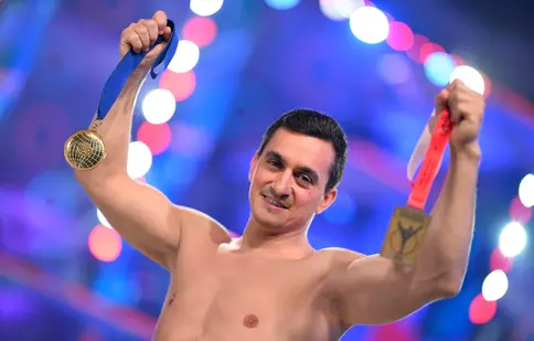 Marian Drăgulescu și-a înfruntat frica de înălțime la „Splash! Vedete la apă”. Cine l-a susținut din culise