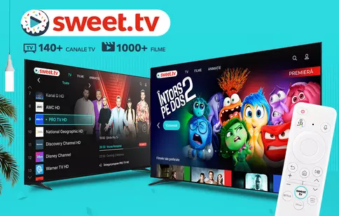SWEET.TV – probabil cel mai ușor mod de a urmări cele mai bune canale de televiziune și filme!