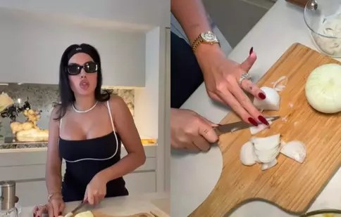 Georgina Rodriguez face furori pe Instagram cu rețeta ei de omletă spaniolă. Clipul cu iubita lui Cristiano Ronaldo e viral pe internet
