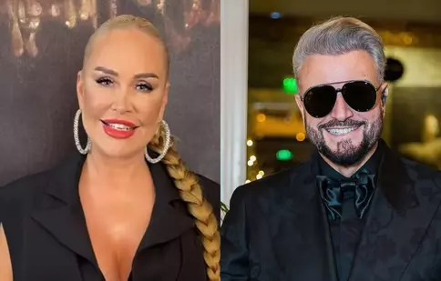 Vica Blochina și Cătălin Botezatu, în ipostaze tandre. Imaginea în care au fost surprinși în timp ce se sărutau