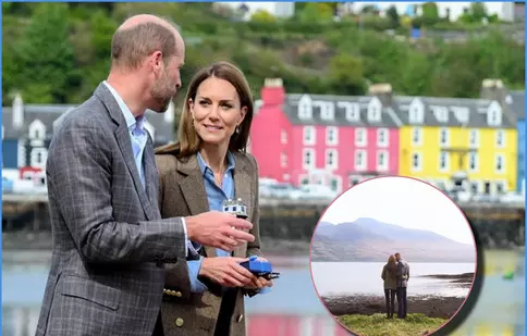 Prințul William și Kate Middleton, îmbrățișați la apus în Scoția. Fotografia emoționantă de la 14 ani de căsătorie