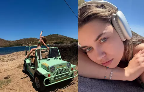 Afra Saraçoğlu, vacanță spectaculoasă în Grecia alături de prietene. Imaginile cu actrița au cucerit internetul