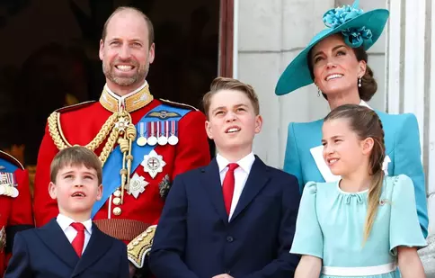 Prințul William și Kate, alături de George, Charlotte și Louis, la parada Trooping the Colour. Pozele de familie care au topit inimile fanilor
