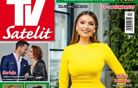 TV Satelit nr. 12/2025, cu Olivia Păunescu pe copertă. Programele TV pentru 13–26 iunie și cele mai noi știri din televiziune