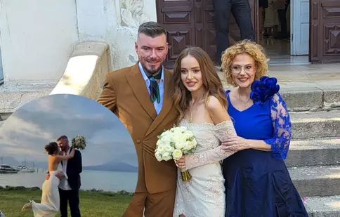 Mara, fiica Ralucăi Moianu, s-a căsătorit religios în Italia. Ceremonie elegantă pe malul lacului Garda