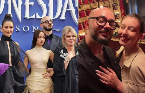 Victor Dorobanțu, strălucitor pe covorul roșu la premiera londoneză a „Wednesday” – sezonul 2. Cine l-a însoțit la evenimentul grandios