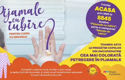 Fundația Zurli si Fundația Ringier lansează campania „Pijamale cu iubire”
