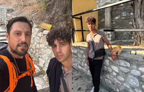 Daniel Pavel, pelerinaj pe Muntele Athos alături de fiul său: zile de tihnă și credință. Cât de mult îi seamănă Antoniu