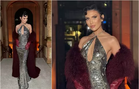 Daliana Răducan Simion, apariție spectaculoasă la Bucharest Fashion Show. Soția lui Răzvan Simion, într-o rochie argintie care a furat toate privirile