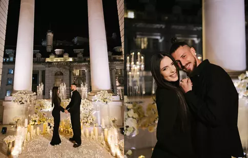 Radu Drăgușin și-a cerut iubita în căsătorie. Imagini cu inelul de logodnă. Au doar 23 de ani, dar se pregătesc de nuntă