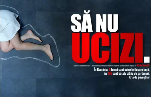 „Să nu ucizi.” – Campanie Știrile Kanal D împotriva femicidului și violenței domestice