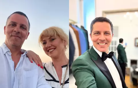 Lucian Viziru, imagini cu soția sa de la gala aniversară Pro TV. Ce ținută a ales Ema, partenera actorului
