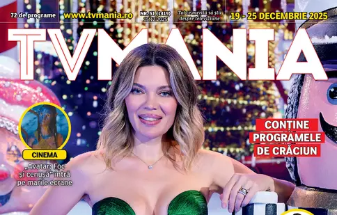 Gina Pistol, apariție de Crăciun pe coperta TVMania. Dezvăluiri exclusive și ghidul complet TV de sărbători
