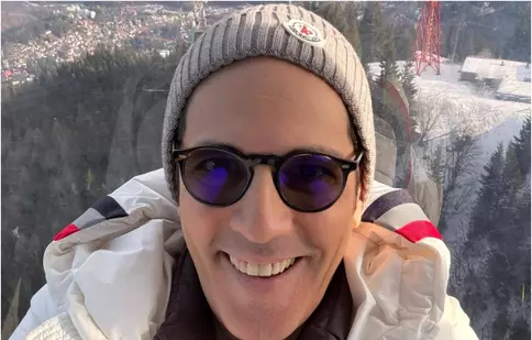 Ștefan Bănică, imagine rară cu fiul său cel mic, Alexandru, la schi. Cum l-a surprins pe pârtie: „Cei mici schiază, cei mari se uită”