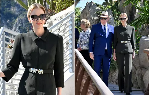 Prințesa Charlene, apariție impecabilă la redeschiderea Grădinii Exotice! Accesoriul „reciclat” la care suverana din Monaco nu renunță. FOTO