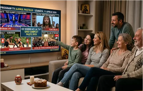 Program TV sâmbătă, 11 aprilie 2026: Slujba de Înviere live, emisiuni și filme de Paște