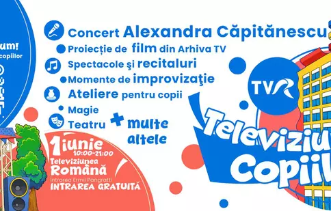 Aventura de 1 Iunie începe la TVR! Cum se transformă studiourile din Calea Dorobanților în „Televiziunea Copiilor”
