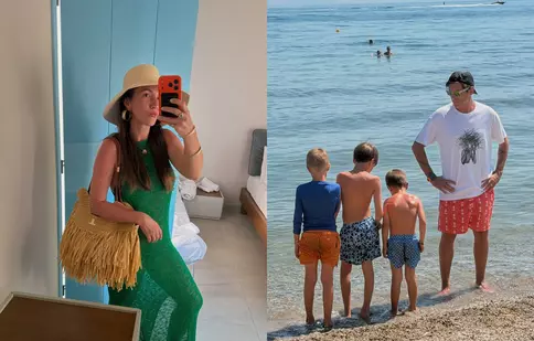 Adela Popescu a renunțat complet la machiaj! Cum s-a afișat vedeta în vacanța din Grecia. Imagini de colecție cu familia vedetei