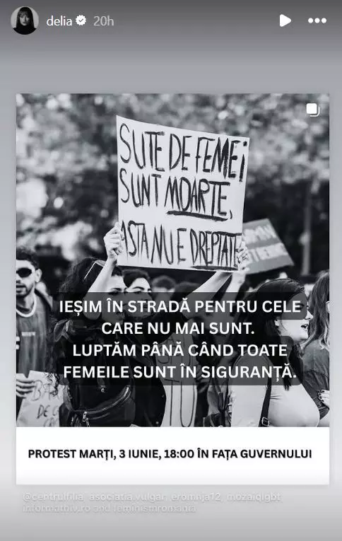 Vedetele care susțin protestul după uciderea Teodorei Marcu  (8)